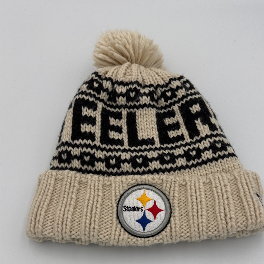 New Era NFL Authentic Steelers Knit Beanie - Wool Blend Lining
